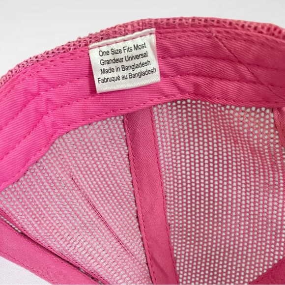BASS PRO SHOP Pink Adjustable Trucker Hat One Size Fits Most | EUC - Picture 4 of 6